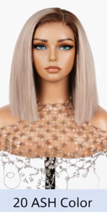 Black HD Invisible Transparent 24' Lace Front Wigs Glueless Lace Brazilian Human Hair Pre-Plucked Wigs With Bleached Knots