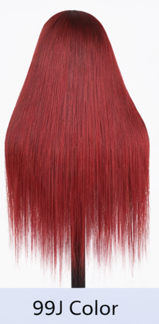 Dark Brown 24' Transparent Glueless Full HD Lace Wigs Straight Frontal Peruvian Hair Wigs