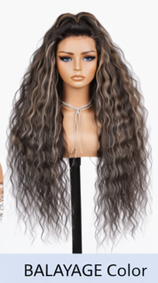 Chocolate Brown HD Transparent Lace 24' Frontal Glueless Wigs Natural Deep Wave Human Hair Wigs