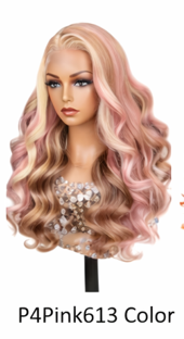 Cinnamon Brazilian Hair 24' Glueless Body Wave Human Hair Pre-cut Lace Front Wigs