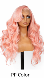 Ombre Frost Brown 24' Glueless Lace Front Wig Body Wave Brazilian Human Hair